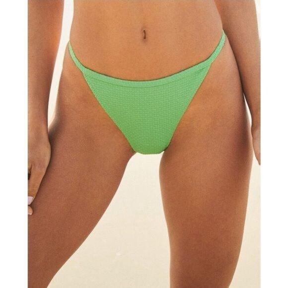 PacSun TWIIN Vice Thin Band Green Bikini Bottom NWT Size L - Picture 1 of 9